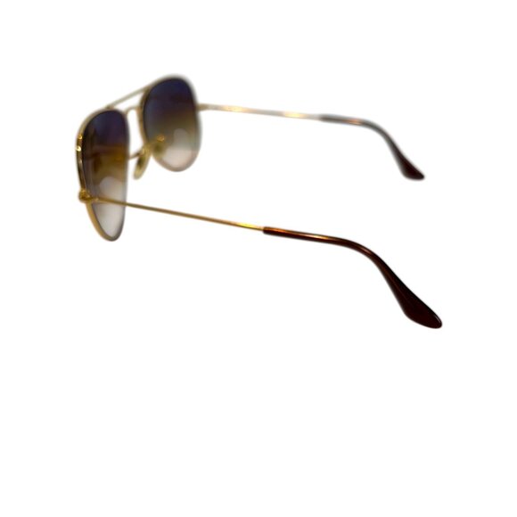 Ray-Ban Aviator Gold Metal Frame Brown Gradient Lens Unisex Sunglasses RB3025 - Picture 2 of 11